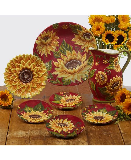 Certified International Sunset Sunflower Dinnerware Collection Reviews Dinnerware Dining Macy S