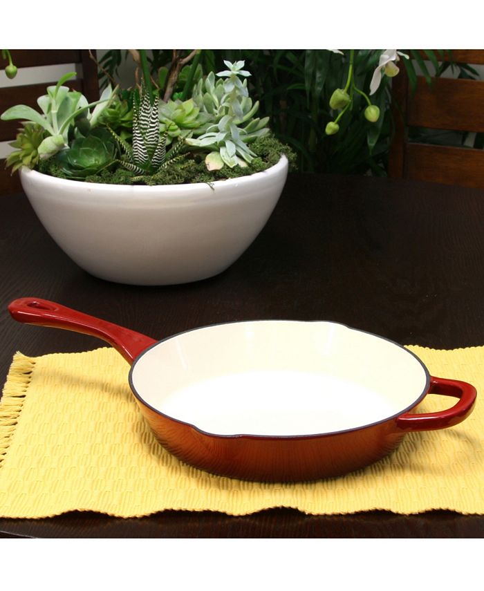 Gibson Crock Pot Artisan 10" Round Enameled Cast Iron Skillet Macy's