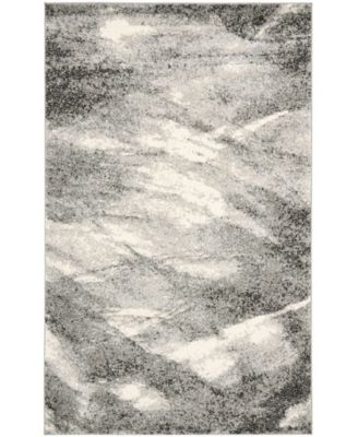Retro RET2891 Gray and Ivory 8' x 10' Area Rug