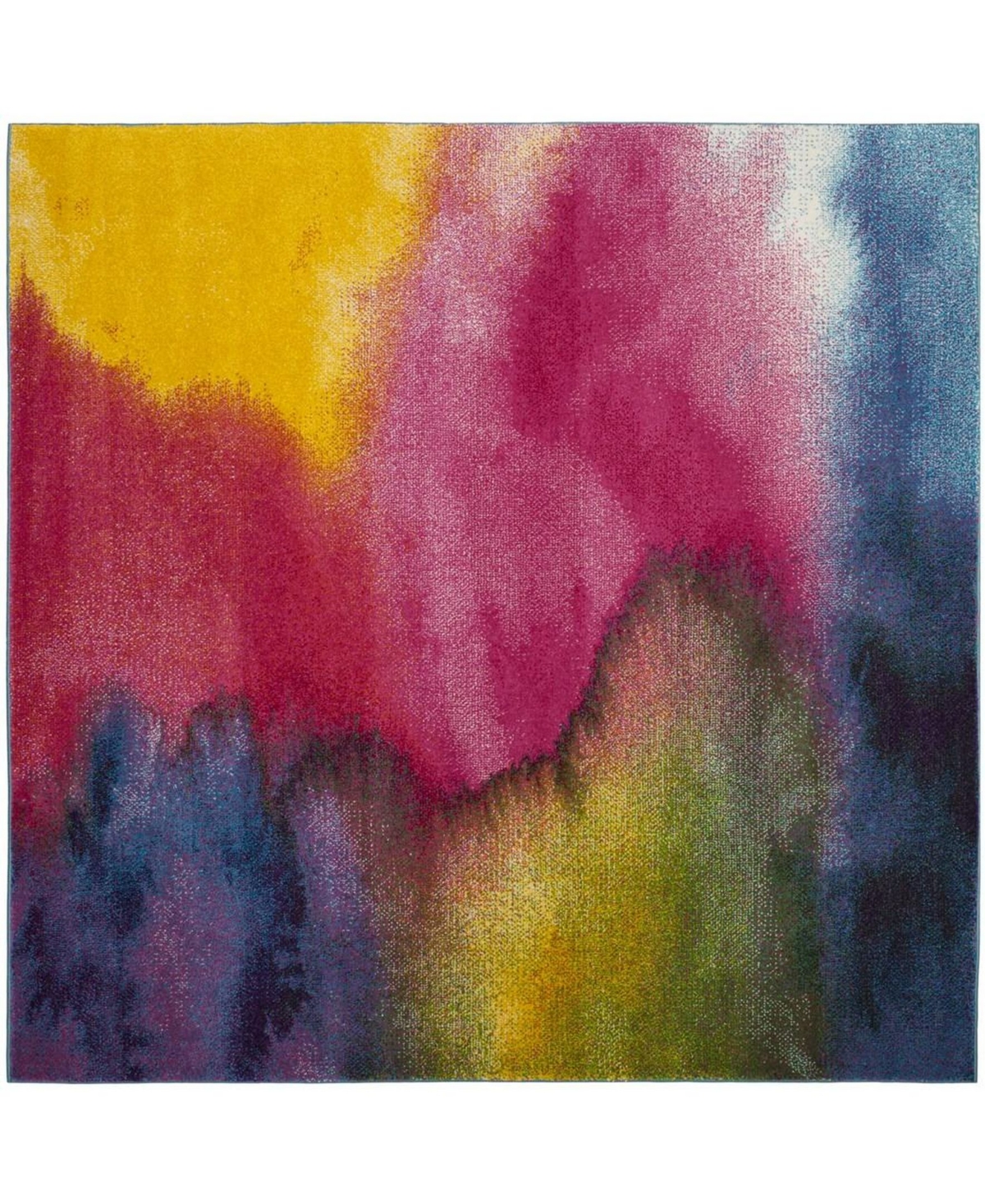 Safavieh Watercolor WTC621and Fuchsia x Area Rug - Green