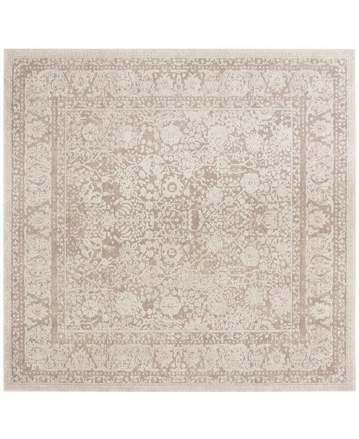 Safavieh Reflection Beige and Cream 5' x 5' Square Area Rug Macy's