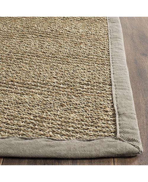 Safavieh Natural Fiber Natural And Gray 8 X 10 Sisal Weave Area