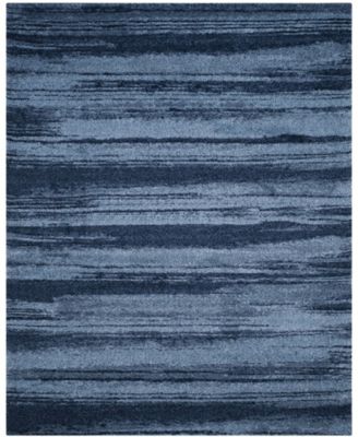 Retro RET2693 Light Blue and Blue 8' x 10' Area Rug