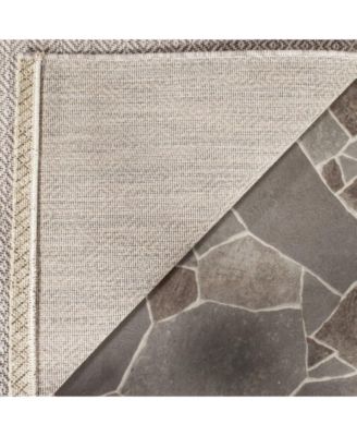 Courtyard CY8520 Beige 5'3" x 7'7" Sisal Weave Outdoor Area Rug