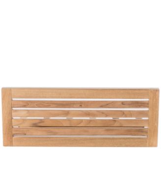 A.R.B Teak & Specialties ARB Teak Wall Shelf with 4 Hooks