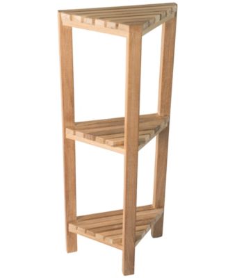 A.R.B Teak & Specialties ARB Teak Fiji 3-Tiered Corner Shelf - Macy's