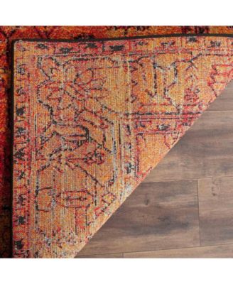Vintage Hamadan VTH216 Orange 5'3" x 7'6" Area Rug