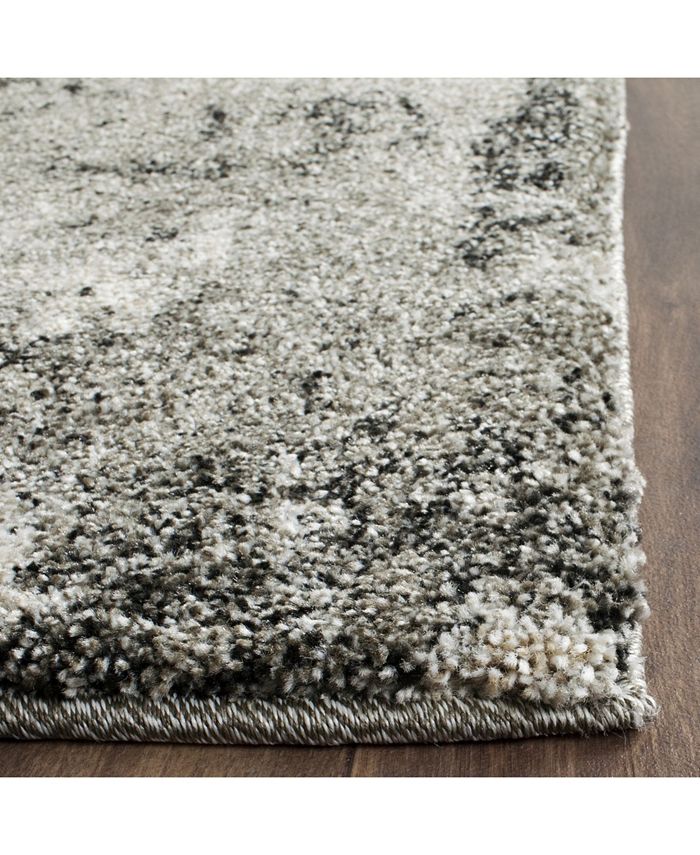 Safavieh Retro Collection 4 'x 4' rotondo grigio chiaro/grigio