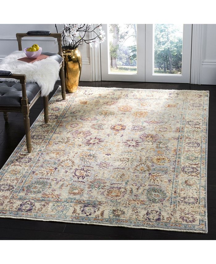 Safavieh Illusion Light Gray and Cream 5' x 8' Area Rug Macy's