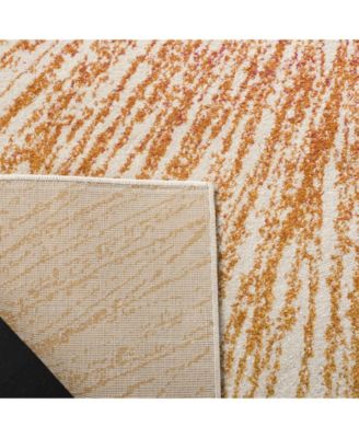 Evoke EVK228 Fuchsia and Cream 5'1" x 7'6" Area Rug