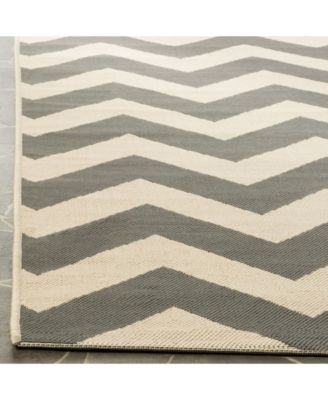 Courtyard CY6244 Gray and Beige 5'3" x 7'7" Outdoor Area Rug