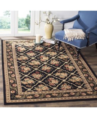 Lyndhurst LNH556 Black 5'3" x 7'6" Area Rug