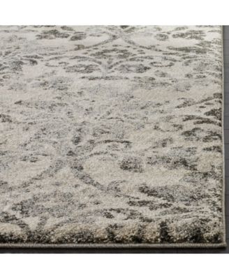 Retro RET2184 Cream and Gray 5' x 8' Area Rug
