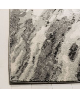 Evoke EVK285 Ivory and Gray 5'1" x 7'6" Area Rug