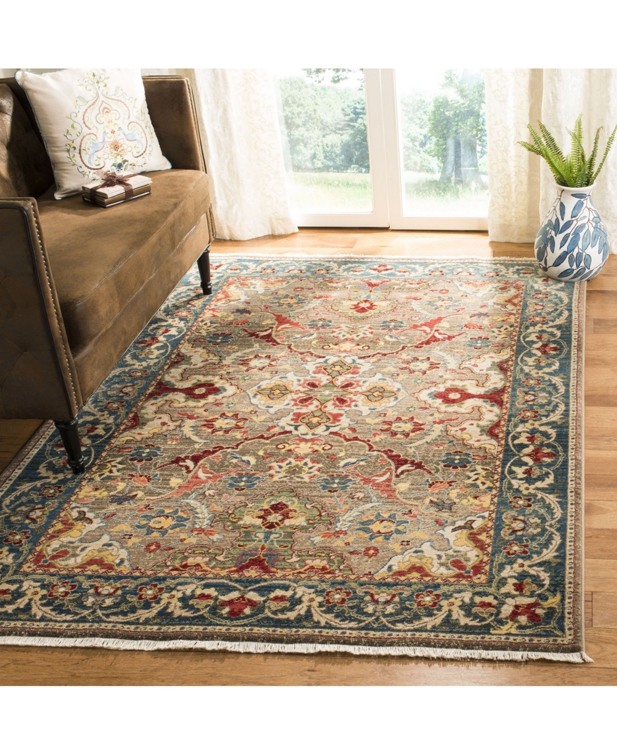 Safavieh Kashan KSN307 Sisal Weave Area Rug -blue