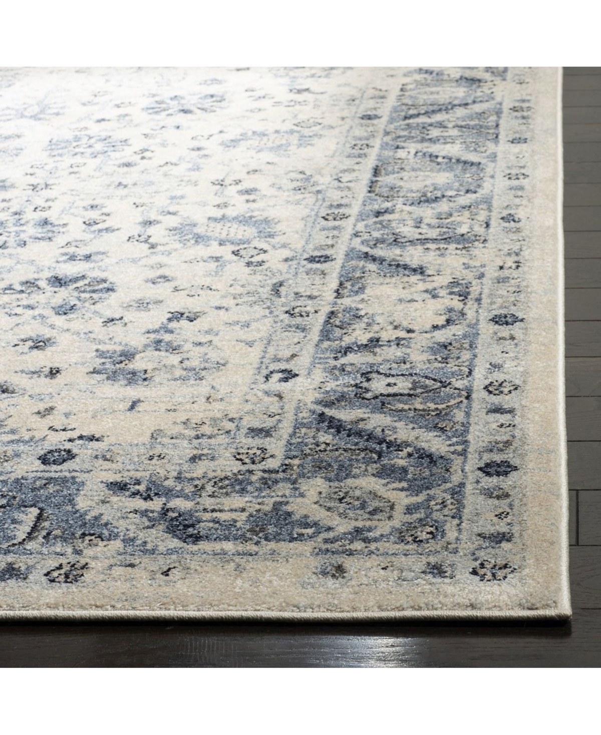 Safavieh Charleston CHL413 Ivory and Blue 5'3" x 7'6" Area Rug