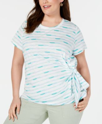 Style & Co - Plus Size Side-Tie Top