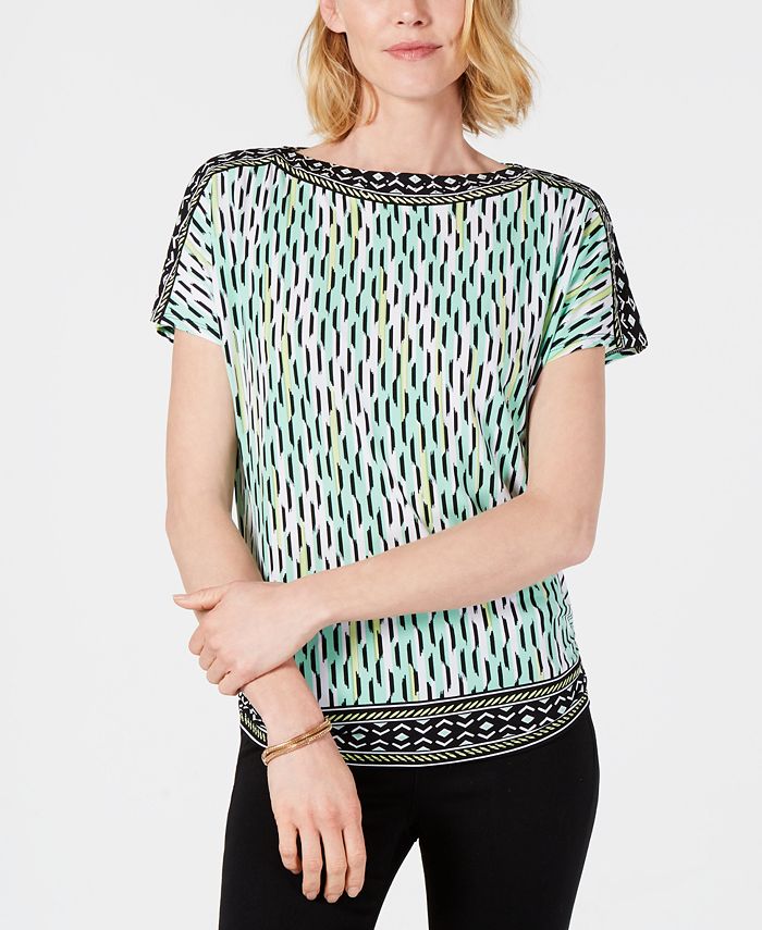 JM Collection Embellished Dolman-Sleeve Top, Created for Macy's - Macy's