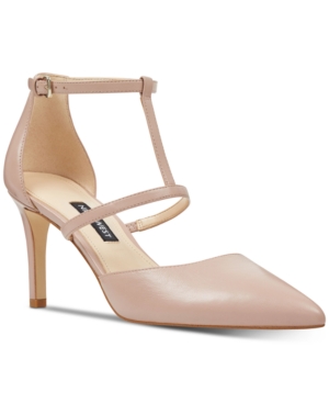 image of Nine West Cintia T-Strap Pumps Women-s Shoes