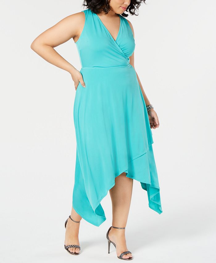 Love Squared Trendy Plus Size Handkerchief-Hem Maxi Dress - Macy's