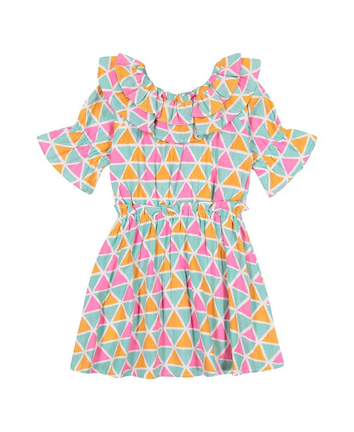 Masala Baby Girls Aara Dress Mosaic - Macy's