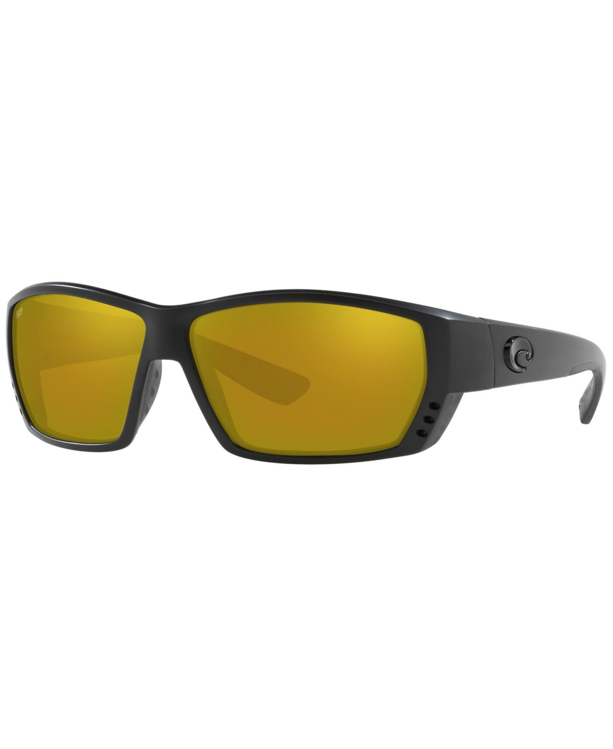 Costa Del Mar Polarized Sunglasses, Tuna Alley In Black Black,gold Mirror