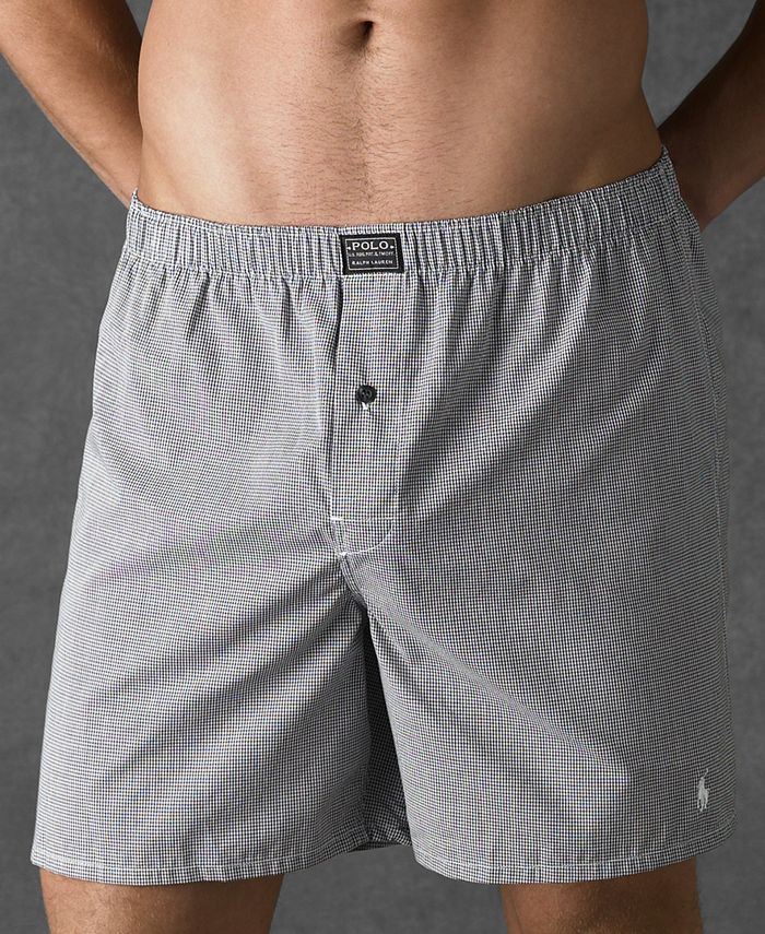 Polo Ralph Lauren Men's Underwear, Woven Boxer - Macy's
