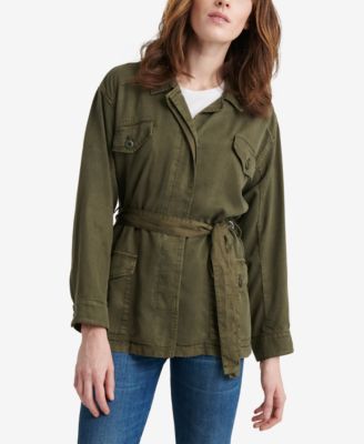 belted utility jacket