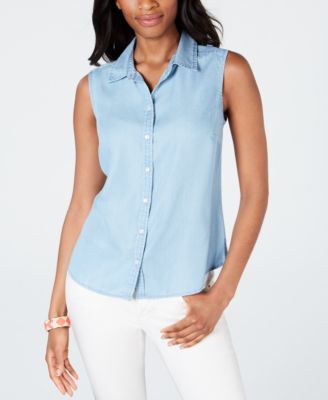 Charter club sleeveless tops best sale