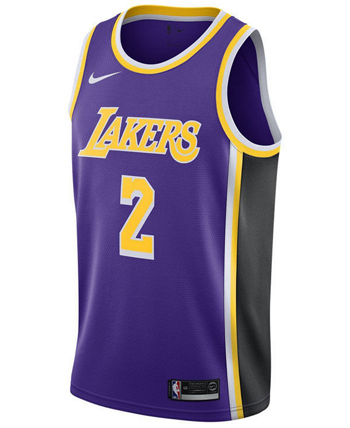 Nike Men's Lonzo Ball Los Angeles Lakers Statement Swingman Jersey - Macy's