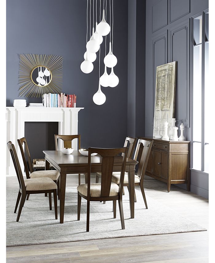Furniture Matteo Dining 7 Pc, Dining Chairs With Casters At Macy S