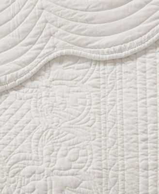Tuscany Reversible Scalloped Edge 3-Pc. Quilt Set, Full/Queen