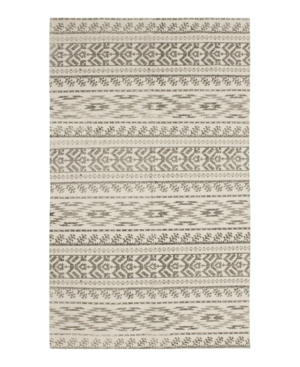 French Connection Gabi Stonewash Printed Cotton 27" X 45" Accent Rug Bedding In Natural