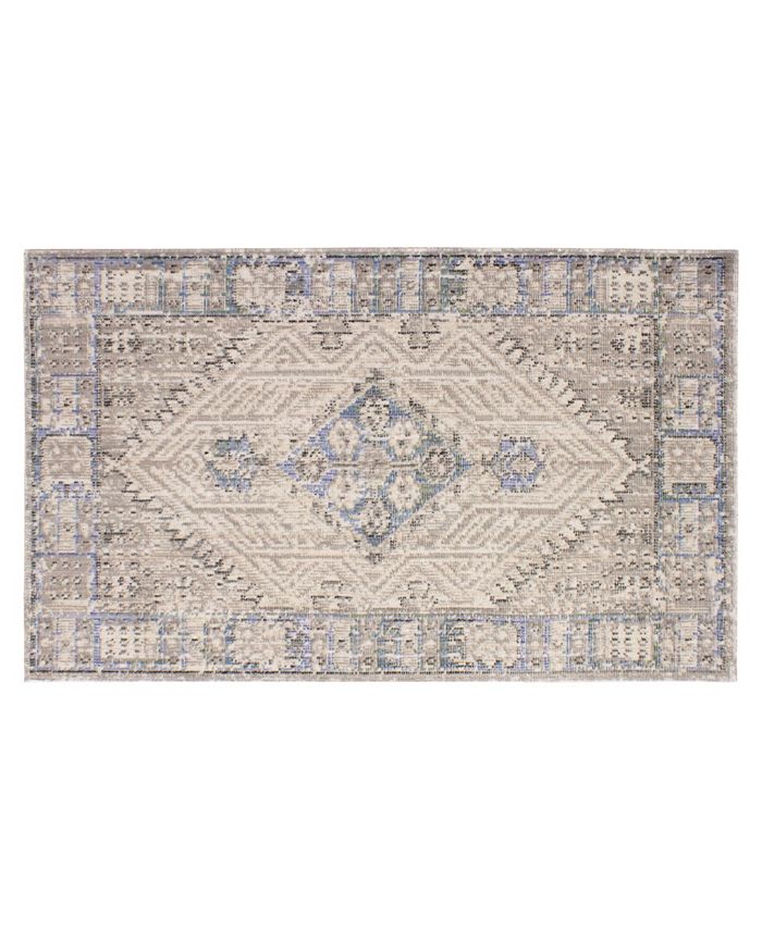 French Connection - Logan Colorwashed Kilim 24" x 36" Accent Rug