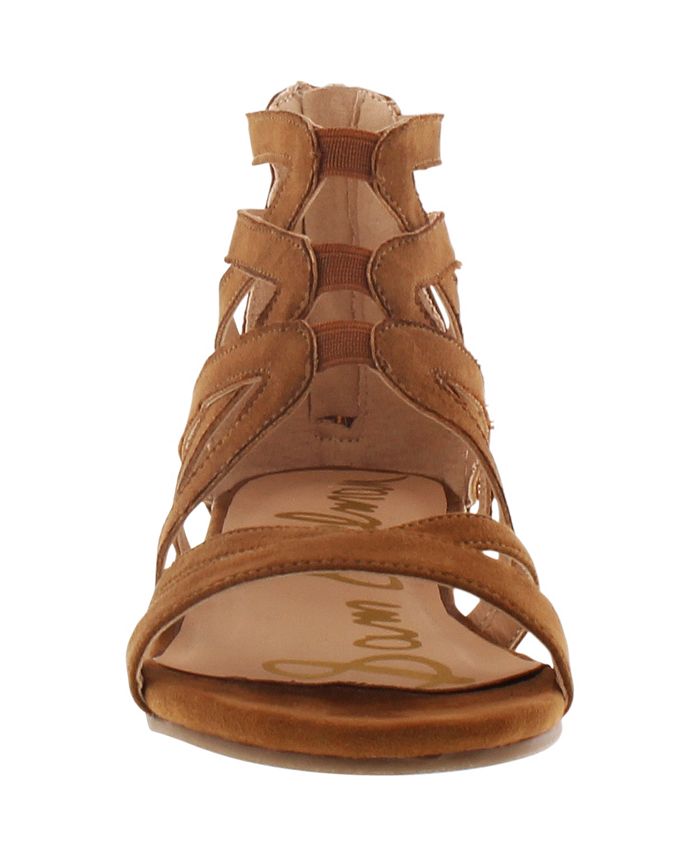 Sam Edelman Danica Sandali Gladiator Donna Con Tacco 2,5 Cm - Oro E Legno Di Fago