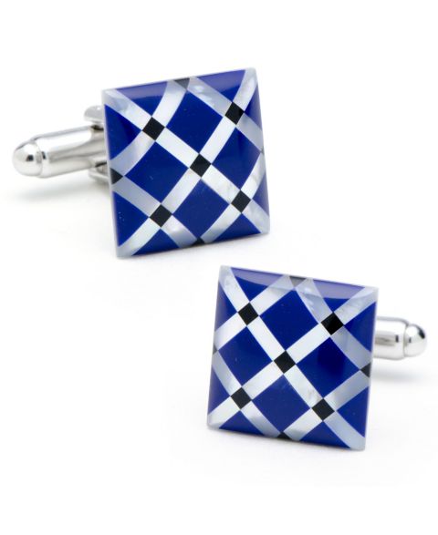 Мужские запонки Cufflinks Inc. Mother of Pearl Diamond Cufflinks