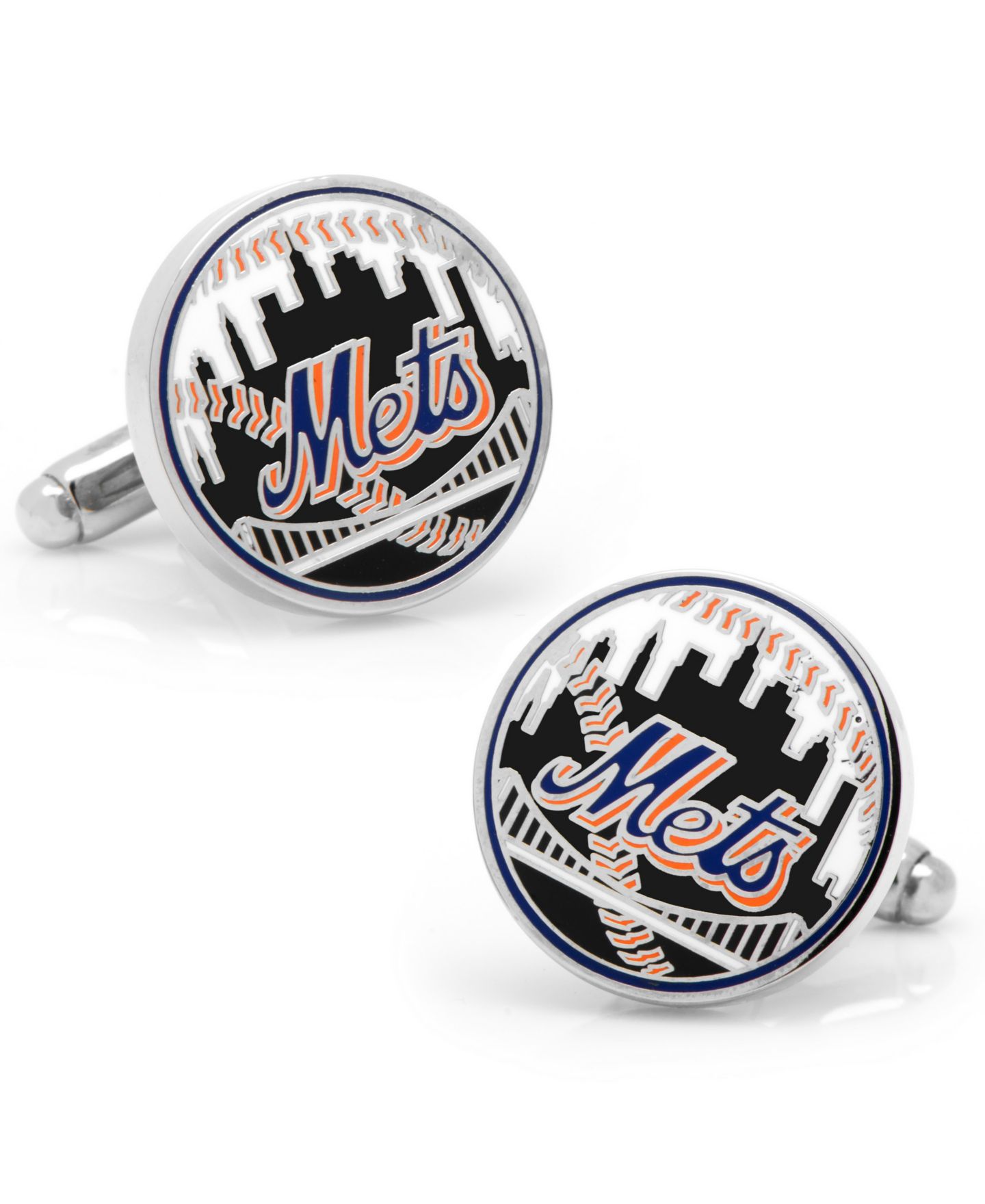 Мужские запонки Cufflinks Inc. New York Mets Baseball Cufflinks — фото 1