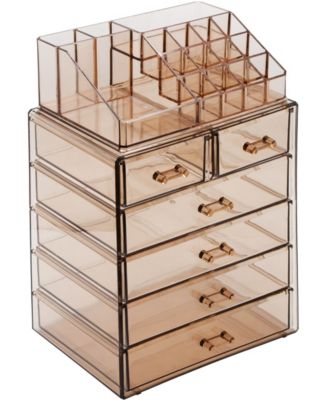 Sorbus Cosmetic Makeup And Jewelry Storage Case Display 4 Large