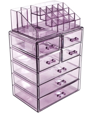 Sorbus Cosmetics Makeup Storage Case Medium Display Sets - 3 Large 4 Small Drawers + Top