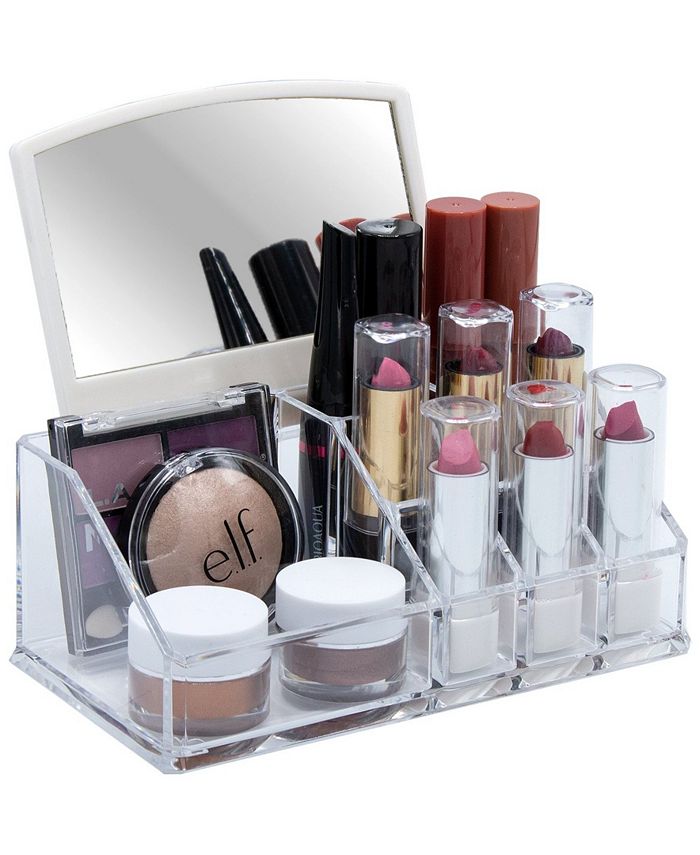 Sorbus Makeup Organizer with Mirror 10 Slots Macy's