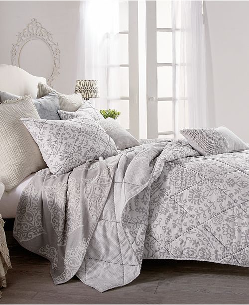 Peri Home Block Print Floral Full Queen Quilt Reviews Quilts