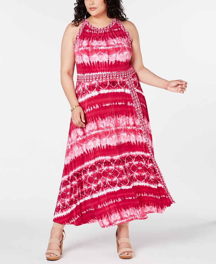 Inc International Concepts Inc Plus Size Tie Dye Maxi Dress Created For Macys Macys 