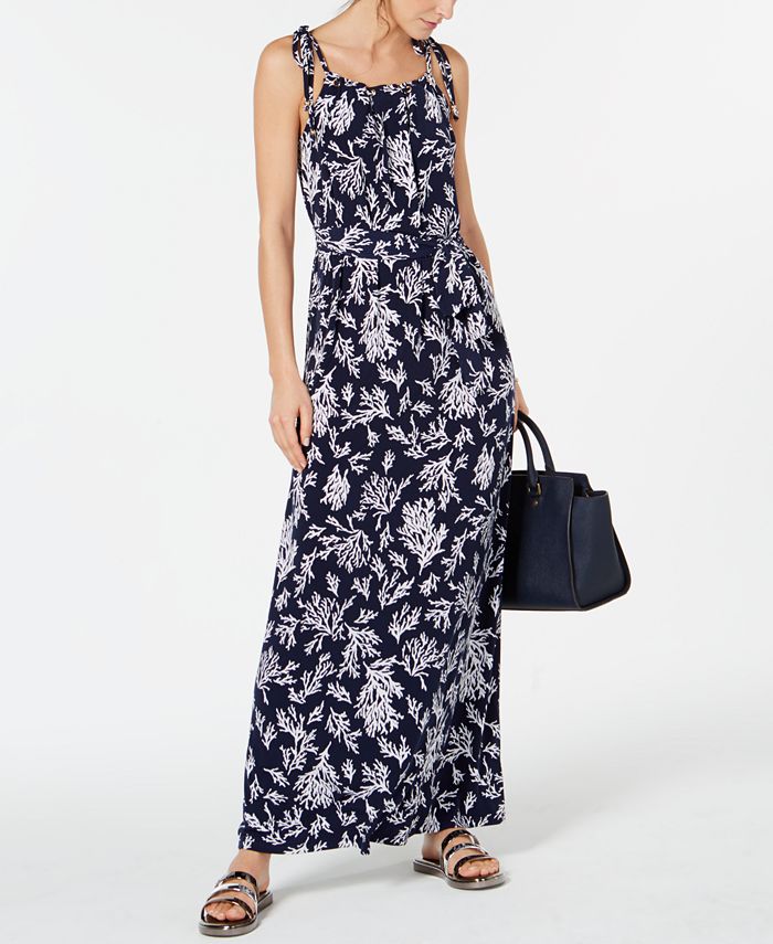 Michael Kors Reef Print Maxi Dress Macy s