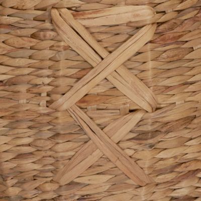 X-Weave Round Wicker Floor Basket