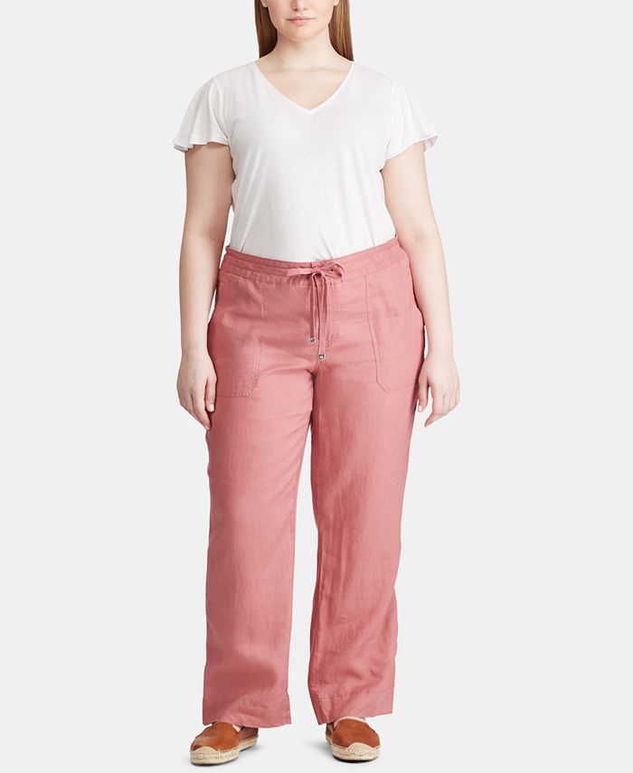 Lauren Ralph Lauren Plus Size Linen Pants Macy's