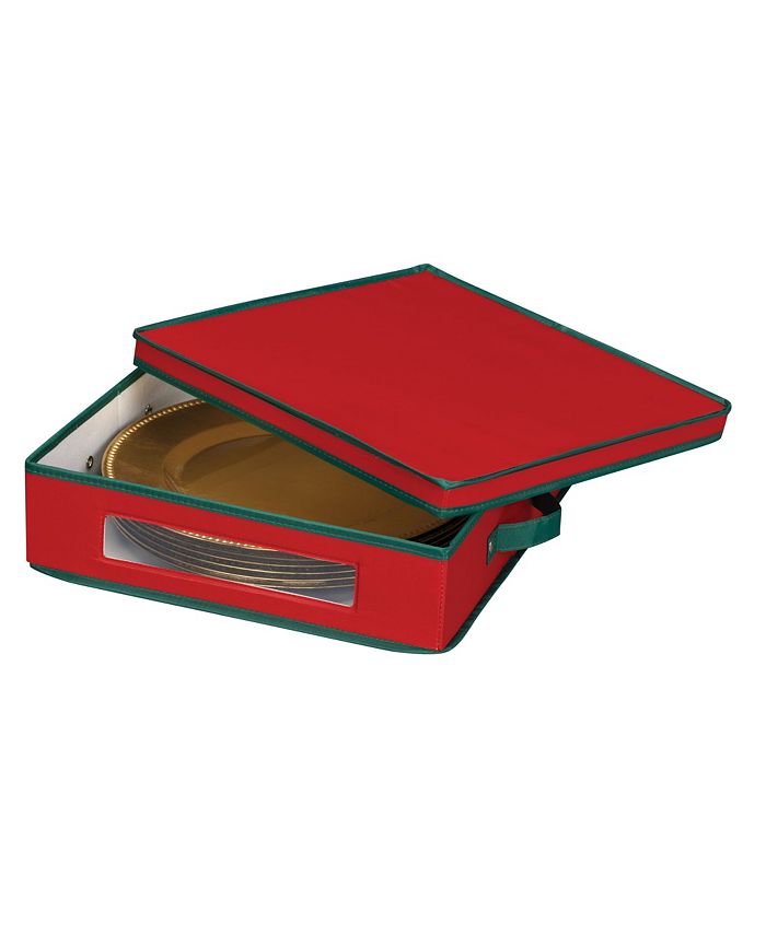 Household Essentials Holiday China Charger Plate Storage Box Macy's