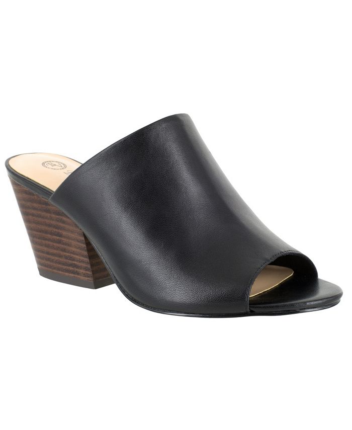 Bella Vita Women's Kathy Mule Sandal – Comfortable Block Heel Slide With Padded Insole 3 thumbnail image