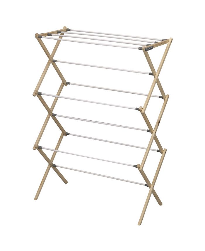 Household Essentials Pine Wood XFrame Drying Rack Macy's