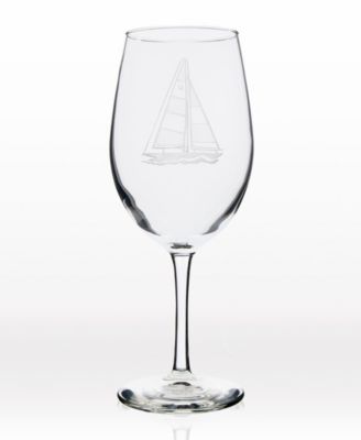 Sailboat All Purpose Wine Glass 18Oz - Set Of 4 Glasses