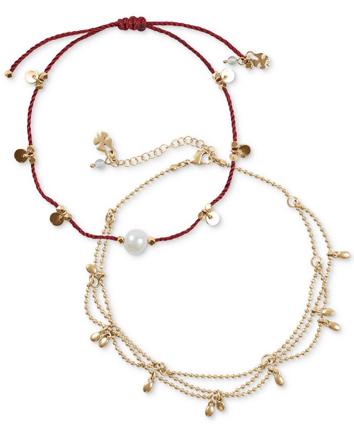 Lucky Brand 2-Pc. Set Gypsy Anklet, Created for Macy's - Macy's